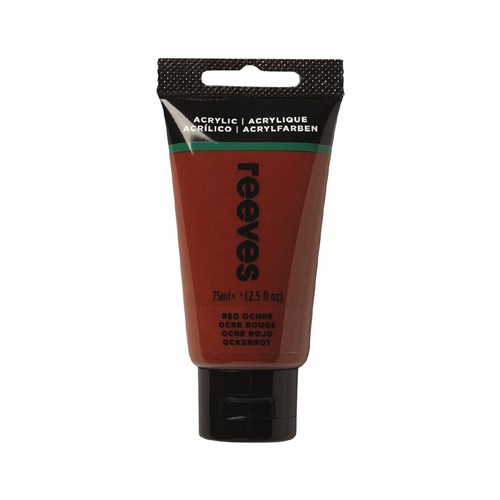 504994 - REEVES ACRYLIC ARTIST PAINT 75ml Red Ochre